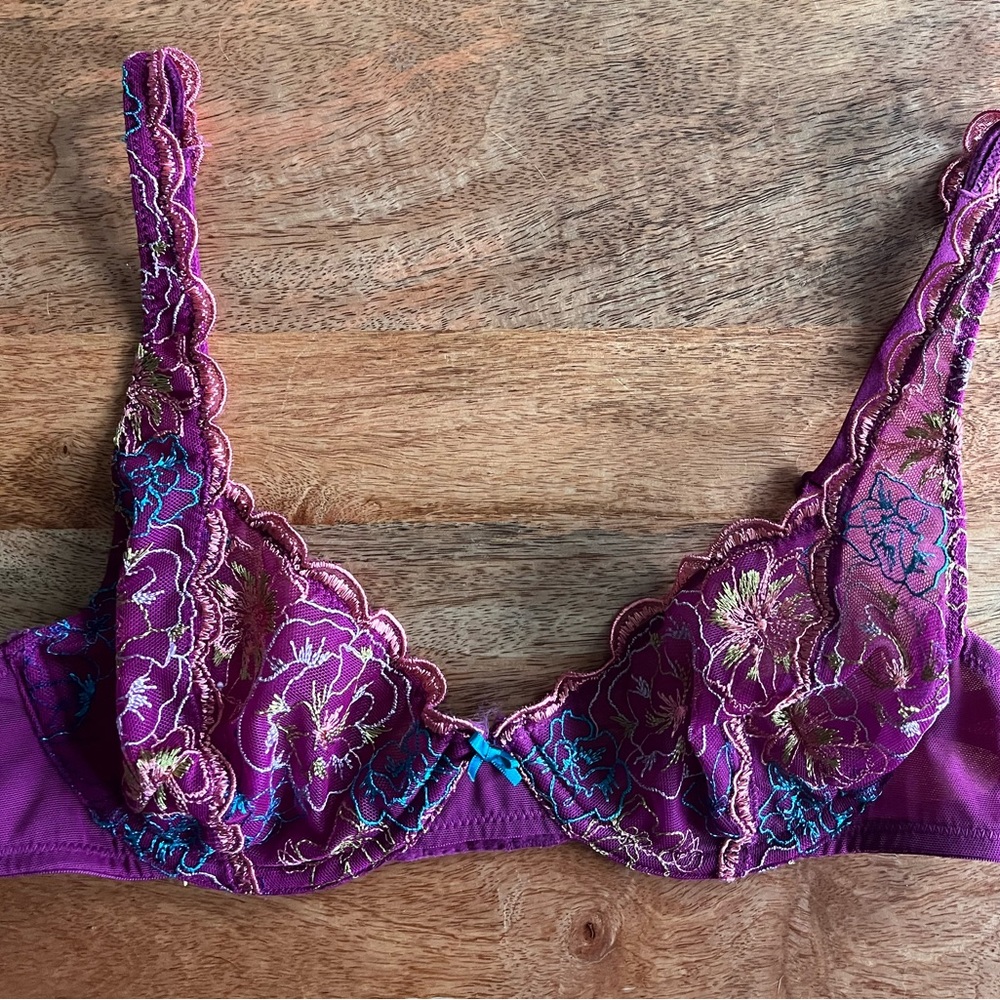 Free people intimately embroidered floral bra